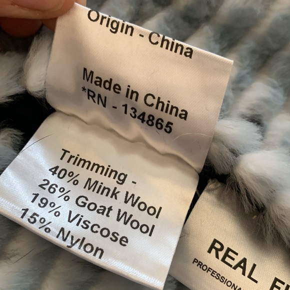 Mink and Rabbit Shearling Reversible Jacket. Like new. - Picture 10 of 17